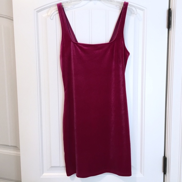 NWT UO VELVET SQUARE NECK MINI DRESS - Picture 6 of 8